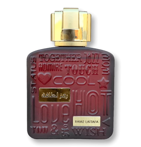 Perfume Lattafa Ramz Gold 100ml frasco árabe unisex floral afrutado dulce manzana melocotón jazmín sándalo vainilla