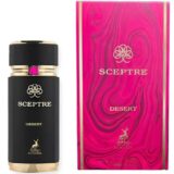 Maison Alhambra Sceptre Desert 100ml frasco con caja perfume árabe unisex gourmand afrutado dulce acuerado