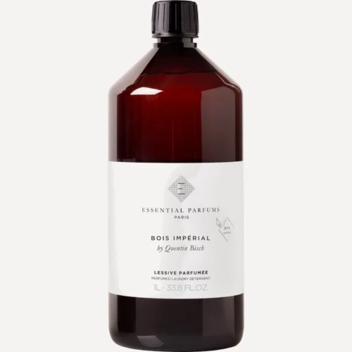 Essential Parfums Bois Impérial Detergente 1L - Botella Detergente perfumado Essential Parfums Bois Impérial 1L, botella ámbar con albahaca tailandesa, pimienta Timut y vetiver