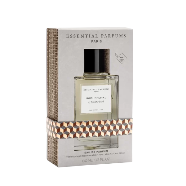 Essential Parfums Bois Impérial 100ml frasco con caja perfume nicho unisex amaderado pimienta vetiver