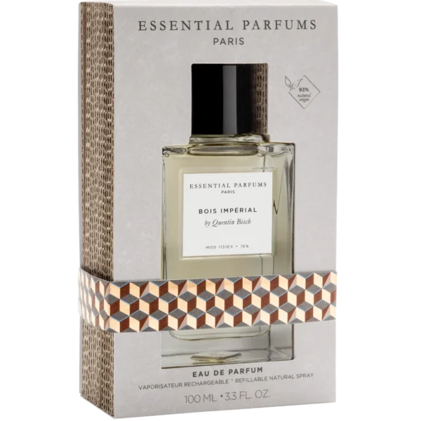 Essential Parfums Bois Impérial 100ml frasco con caja perfume nicho unisex amaderado pimienta vetiver