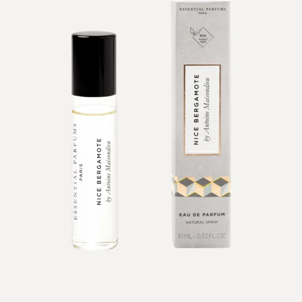 Essential Parfums Nice Bergamote 10ml frasco de viaje con caja perfume nicho unisex cítrico floral