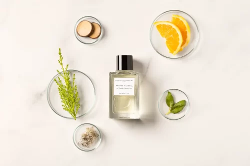 Essential Parfums Orange X Santal 100ml - Ingredientes Essential Parfums Orange X Santal 100ml ingredientes naranja amarga albahaca ciprés y sándalo