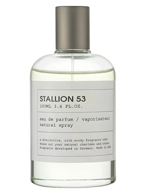 Perfume Emper Stallion 53 100ml frasco árabe unisex amaderado especiado sándalo cuero cardamomo iris violeta