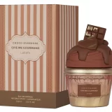 Lattafa Choco Overdose 75ml frasco con caja perfume árabe unisex gourmand achocolatado dulce cacao vainilla caramelo