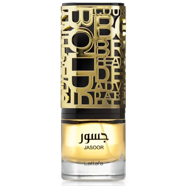 Perfume Lattafa Jasoor 100ml frasco árabe masculino amaderado aromático manzana tabaco lavanda cuero tonka