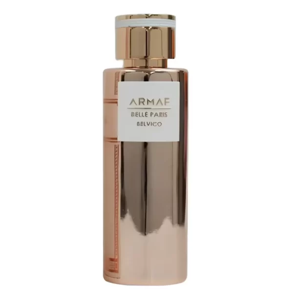 Perfume Armaf Belle Paris Belvico 100ml frasco árabe femenino floral afrutado pera rosa jazmín vainilla ámbar