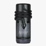 Perfume Lattafa Musamam Black Intense 100ml frasco árabe unisex amaderado aromático lavanda cacao tonka pachulí