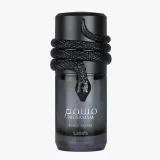 Perfume Lattafa Musamam Black Intense 100ml frasco árabe unisex amaderado aromático lavanda cacao tonka pachulí