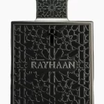 Perfume Rayhaan Obsidian 100ml frasco árabe masculino amaderado iris polvoso cuero sándalo cedro oud