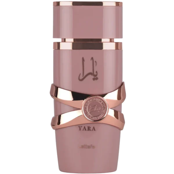 Perfume Lattafa Yara Elixir 100ml frasco árabe mujer oriental vainilla gourmand fresa grosella negra caramelo