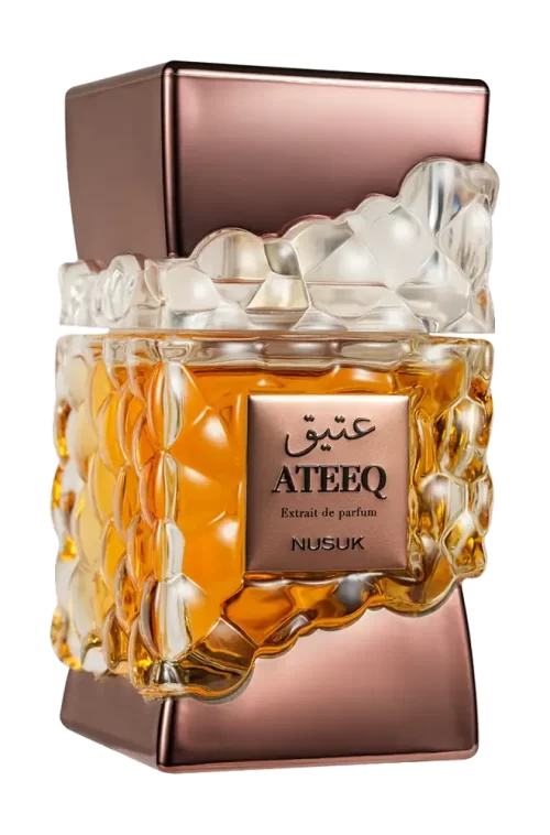 Nusuk Ateeq 100ml - Frasco Perfume Nusuk Ateeq Extrait de Parfum 100ml frasco árabe masculino aromático oriental tabaco miel