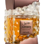 Perfume Nusuk Ateeq Extrait de Parfum 100ml frasco árabe masculino aromático oriental tabaco miel