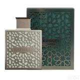 Rayhaan Terra 100ml frasco con caja perfume árabe hombre oriental especiado oud ámbar vainilla almizcle