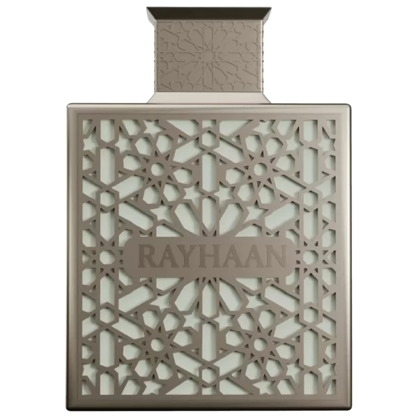 Perfume Rayhaan Terra 100ml frasco árabe hombre oriental especiado amaderado incienso cardamomo azafrán oud ámbar