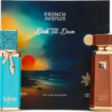 Pack Liquid Brun Vulcan Feu French Avenue 2 perfumes árabes 100ml unisex EDP set Dusk Till Dawn regalo