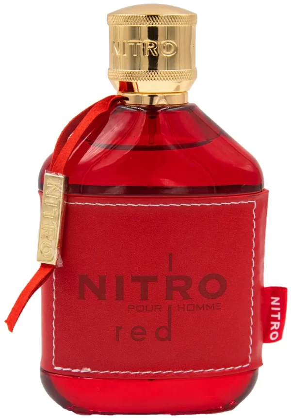 Perfume Dumont Nitro Red 100ml frasco árabe hombre aromático frutal manzana sandía bergamota y sándalo