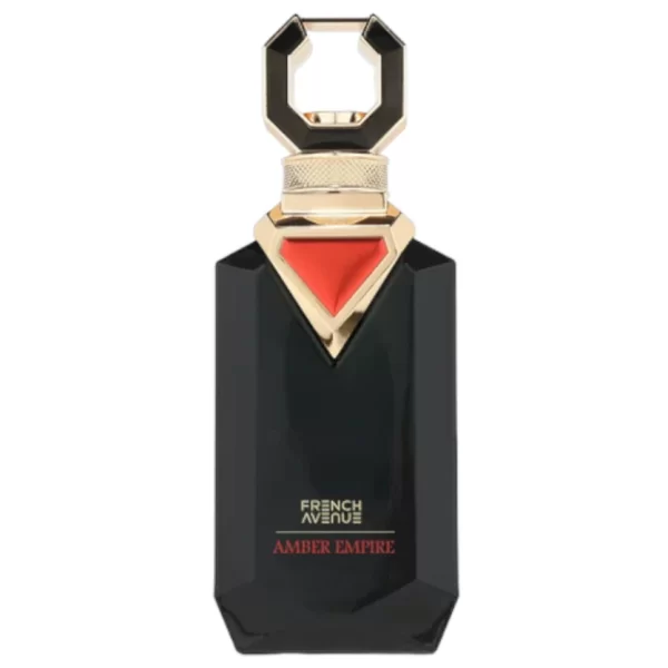 Perfume French Avenue Amber Empire 100ml frasco árabe hombre amaderado oriental ambarado vainilla ámbar y sándalo