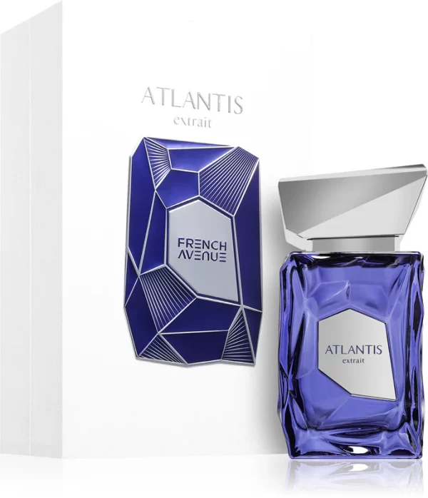 French Avenue Atlantis Extrait 100ml frasco con caja perfume árabe unisex frutal fresco sandía coco y cacao