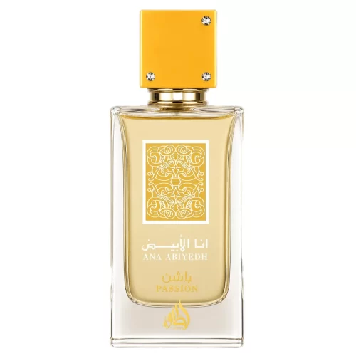 Lattafa Ana Abiyedh Passion 60ml - Frasco Perfume Lattafa Ana Abiyedh Passion 60ml frasco árabe unisex frutal vainilla tropical maracuyá bergamota y muguete