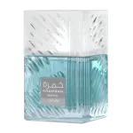 Perfume Lattafa Khamrah Waha 100ml frasco árabe unisex aromático acuático fresco yuzu pepino sal marina vainilla