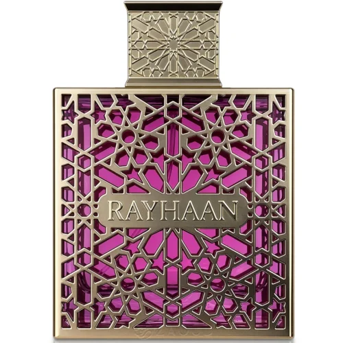 Perfume Rayhaan Kiss 100ml frasco árabe mujer gourmand frutal cremoso fresa coco leche condensada vainilla