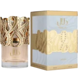Lattafa Dalal 100ml frasco con caja perfume árabe femenino floral frutal gourmand ylang-ylang almizcle musgo