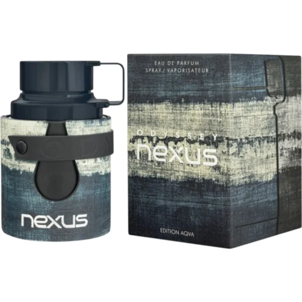 Armaf Odyssey Nexus 100ml frasco con caja perfume árabe hombre aromático acuático notas marinas bergamota incienso