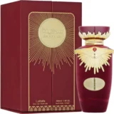 Lattafa Sakeena 100ml frasco con caja perfume árabe mujer floral frutal gourmand maracuyá frambuesa praliné vainilla