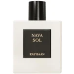 Perfume Rayhaan Nava Sol 100ml frasco árabe unisex floral amaderado almizclado sapodilla ambreta magnolia violeta sándalo