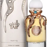 RiiFFS Taif 100ml frasco con caja perfume árabe unisex floral ambarado jengibre limón rosa tuberosa vainilla