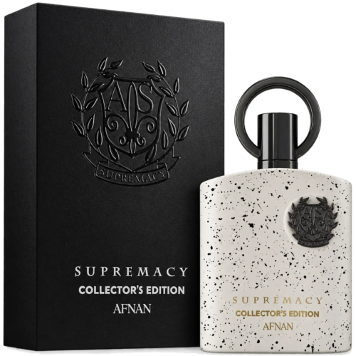 Afnan Supremacy Collector's Edition 100ml - Frasco y caja Afnan Supremacy Collector's Edition 100ml frasco con caja perfume árabe hombre chipre frutal piña abedul musgo
