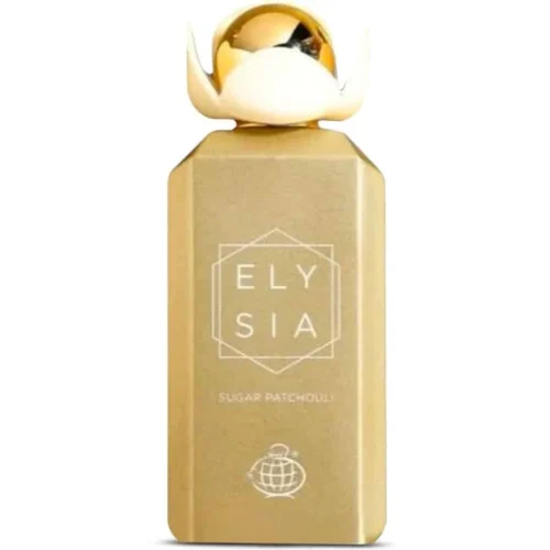 Perfume Fragrance World Elysia Sugar Patchouli 100ml frasco árabe unisex ambarado vainilla ron cuero pachulí oud