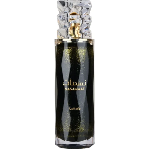 Perfume Lattafa Nasmaat 100ml frasco árabe unisex frutal floral gourmand piña albaricoque azahar caramelo vainilla